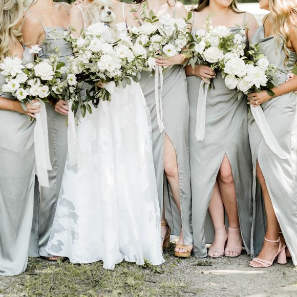 CHANCERY Illusion Midi Sage Green Dress - Picture 6 of 6